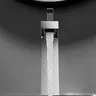 Becola robinet de lavabo noir/chromé – vue 3