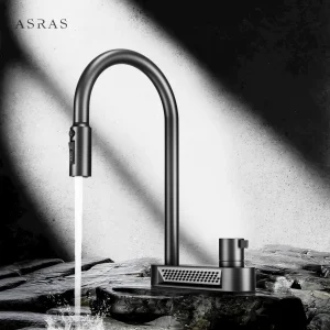 ASRAS 304 robinet de cuisine en acier inoxydable multifonctionnel 5 en 1 purification de l’eau chaude et froide robinet gris à la mode ASRAS 304 robinet de cuisine en acier inoxydable multifonctionnel 5 en 1 purification de l’eau chaude et froide robinet gris à la mode
