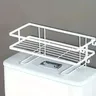 Étagère rangement salle bain toilettes compacte blanche… – vue 5