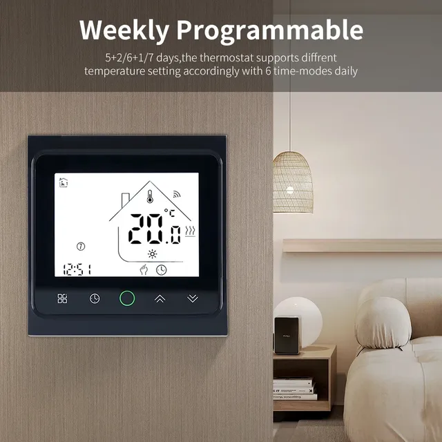 Thermostat WiFi intelligent AC230V 3A 16A APP/commande… – vue 2