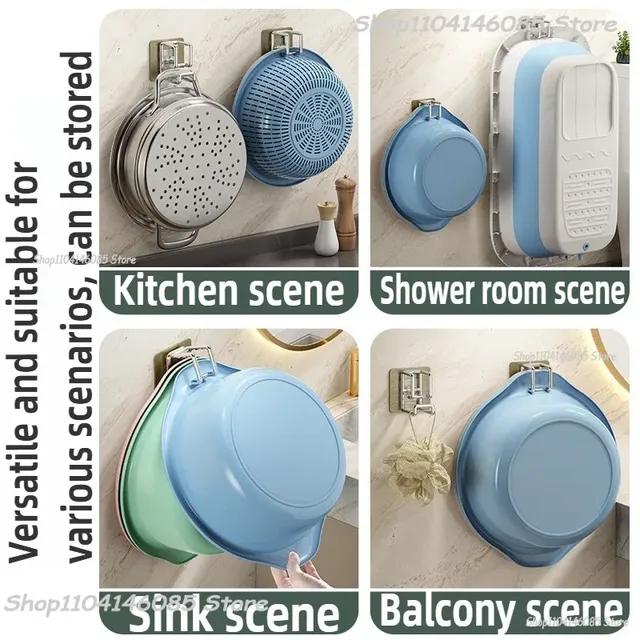 Crochets auto-adhésifs muraux pour lavabo – vue 6
