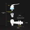 Robinet distributeur eau plastique blanc levier… – vue 2