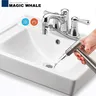Robinet de lavabo de salle de bains chromé à poignée… – vue 2
