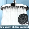 Pommeau de douche à pulvérisation supérieure de 25cm, grand Volume d&rsquo;eau, rehausseur de pomme de douche à tête unique pressurisée, ensemble de pomme de douche pour salle de bain à domicile