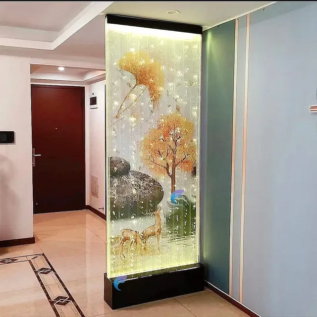 Panneau mural à bulles d'eau en acrylique LED mobile… – vue 3