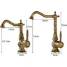 Robinet de cuisine en laiton antique – vue 3