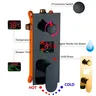 Système de douche à affichage numérique LCD noir – vue 5