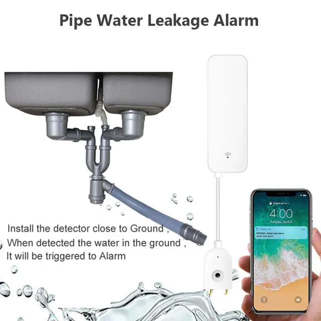 Tuya Wifi Smart Life APP capteur de fuite d'eau… – vue 3