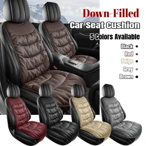 Coussin de siège de voiture universel rempli de vers le bas, expérience le toucher doux dans le nuage, adapté à l&rsquo;hiver, coussin de Protection des sièges intérieurs automobiles