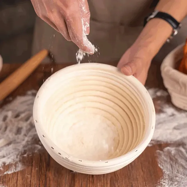 Panier de Fermentation ovale/rond en rotin naturel – vue 3