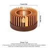 Chauffe théière porte bougie socle bois massif coiffe… – vue 3