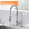 Robinet d'évier de cuisine à lumière LED sans contact – vue 6