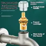 Cartouche de robinet de cuisine de bain en acier… – vue 3