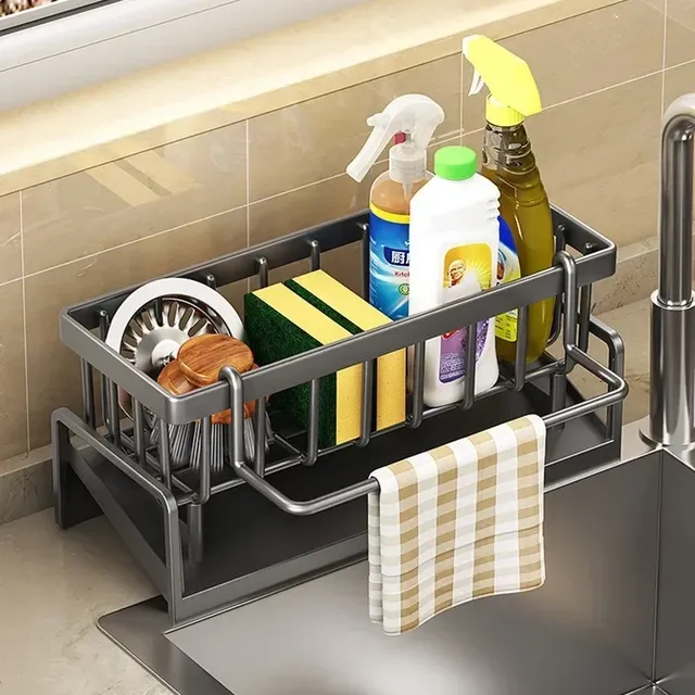 Organisateur évier autodrainant support éponge porte… – vue 2