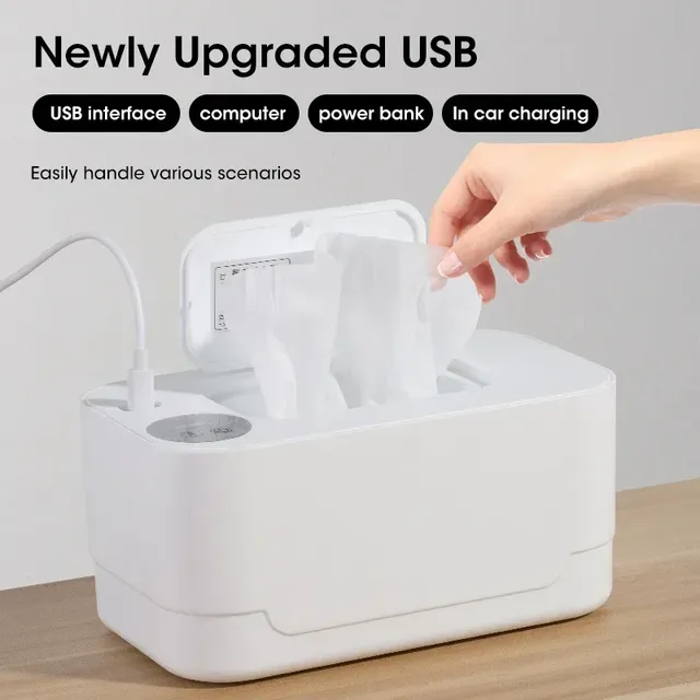Chauffe-lingettes pour bébé avec affichage LED – vue 3