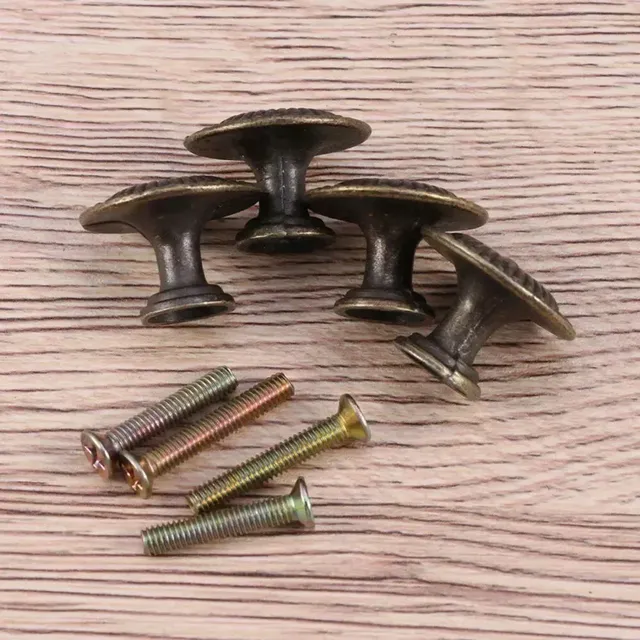 4pc Antique Bronze armoires de cuisine tiroir boutons… – vue 2