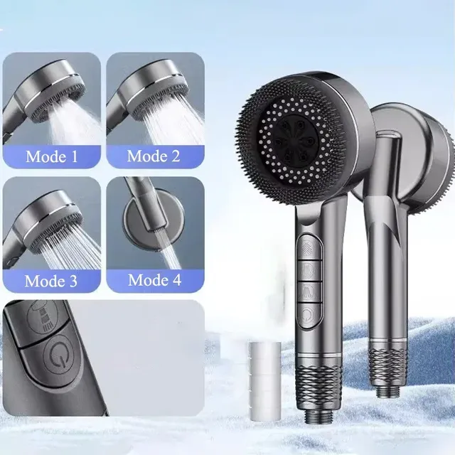 Pommeau de douche multifonctionnel filtré suralimenté