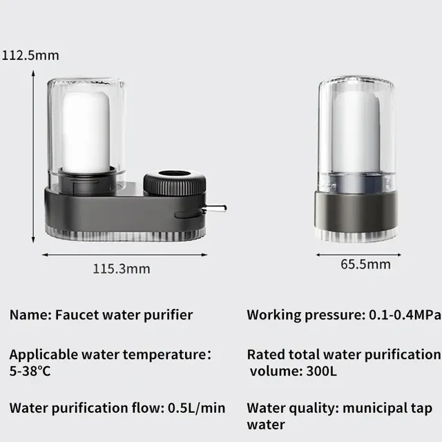 Filtre supporter ficateur d'eau du robinet – vue 2