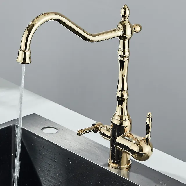 Robinet de cuisine Antique en laiton filtré – vue 5