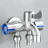 Robinet mural acier inoxydable 304 entrée triple sorties… – vue 3