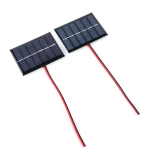 Mini panneau solaire en polysilicium, 100MA, 1W, 3V, 1/2 pièces, chargeur de cellules avec câble pour le chargement de la batterie 2-3V Mini panneau solaire en polysilicium, 100MA, 1W, 3V, 1/2 pièces, chargeur de cellules avec câble pour le chargement de la batterie 2-3V