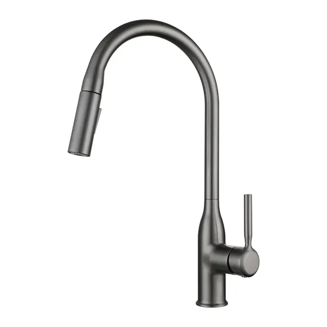Robinet d'évier de cuisine gris canon – vue 6