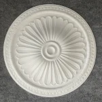 Panneau de lampe en PU rond en forme de plafond, lampe décorative pour piscine, imitation gypse, support de lampe, disque de fleur, moule de décoration