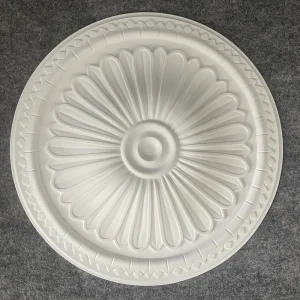 Panneau de lampe en PU rond en forme de plafond, lampe décorative pour piscine, imitation gypse, support de lampe, disque de fleur, moule de décoration
