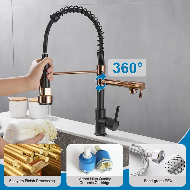 Robinet mitigeur cuisine évier monocommande industriel… – vue 5