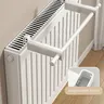 Porte serviettes chauffant 30cm acier carbone ABS blanc… – vue 1