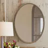 Ellipse miroir rond salle de bain européen rétro mur… – vue 3