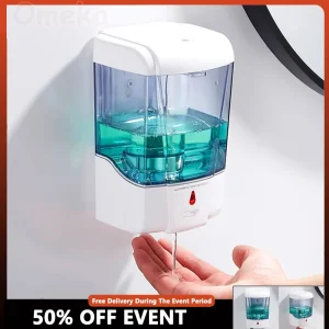 Distributeurs automatiques de savon liquide de 700ml, en plastique, capteur Intelligent sans contact, lave-mains à Induction pour salle de bains et cuisine