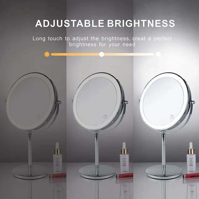 Miroir de maquillage LED grossissant de 8 pouces – vue 4