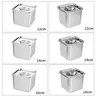 Casserole rectangulaire en acier inoxydable avec couvercle – vue 6