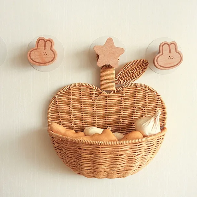 Panier de rangement de cuisine avec poignée – vue 2