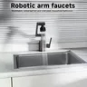 Robinet cuisine inoxydable rotatif 360 rotation murale… – vue 4