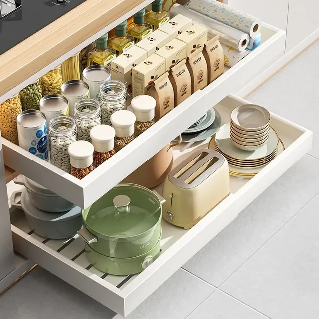 Tiroir coulissant extensible rétractable cuisine double…