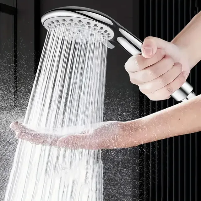 Pommeau de douche réglable à grande sortie d'eau à cinq… – vue 4