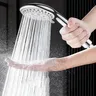 Pommeau de douche réglable à grande sortie d'eau à cinq… – vue 4