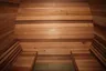 Cabine sauna extérieur cèdre canadien arqué lames… – vue 3
