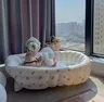 Baignoire gonflable bébé portable PVC écologique dossier… – vue 4