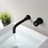 Robinet de salle de bains en laiton noir – vue 3