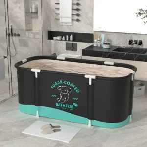 Baignoire pliable pour adultes, gain de place, Double seau de baignoire épais, baignoire domestique, pas besoin d&rsquo;installer un seau de baignoire