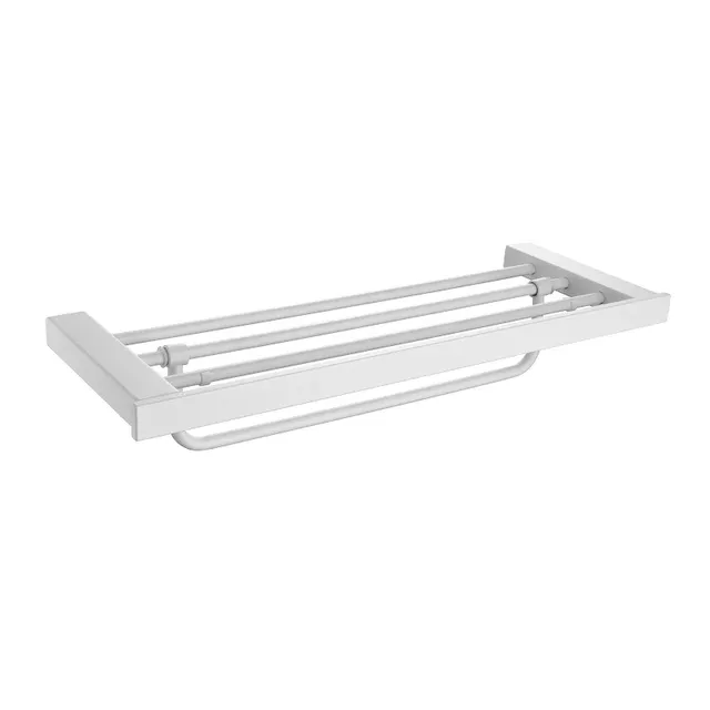 Ensemble mural accessoires salle bain blanc inoxydable… – vue 2