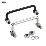 LS506 poignée d&rsquo;armoire boîte à outils pliante en acier au carbone poignée d&rsquo;armoire électrique coque de téléphone portable poignée mobile