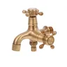 Petit robinet de piscine rétro en laiton Antique – vue 4