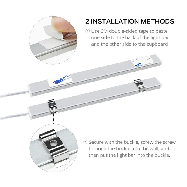 Lumière de miroir 50cm 30cm 40cm 5V USB barre LED… – vue 2