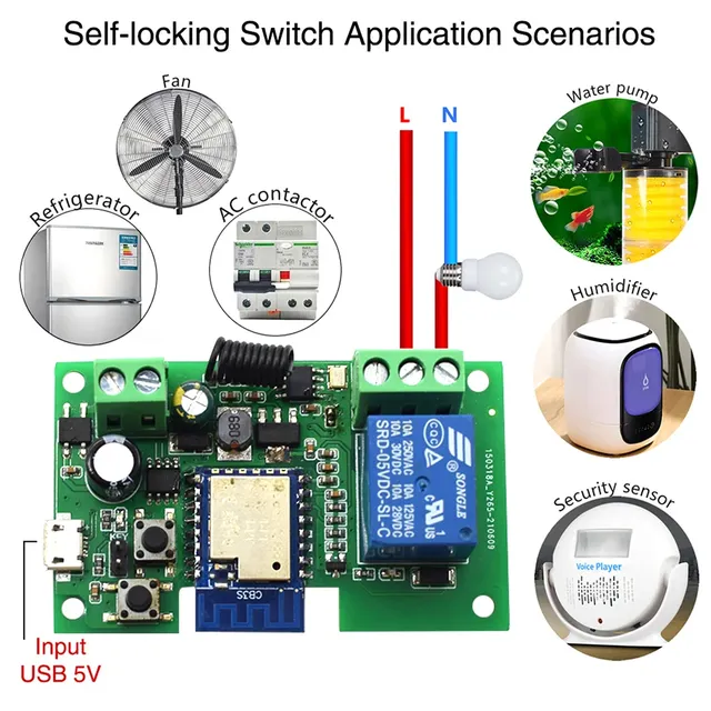 Commutateur intelligent 1CH Module de relais AC DC 7-32V… – vue 3