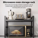 Étagère de cuisine pour four à micro-ondes, support de comptoir rétractable pour four, cuiseur à riz domestique, supports de rangement, organisateur de cuisine