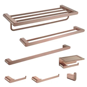 Porte-serviettes en or Rose brossé/crochet à vêtements/porte-gobelet/porte-savon/brosse de toilette/porte-serviettes en papier accessoires de quincaillerie de salle de bains Porte-serviettes en or Rose brossé/crochet à vêtements/porte-gobelet/porte-savon/brosse de toilette/porte-serviettes en papier accessoires de quincaillerie de salle de bains